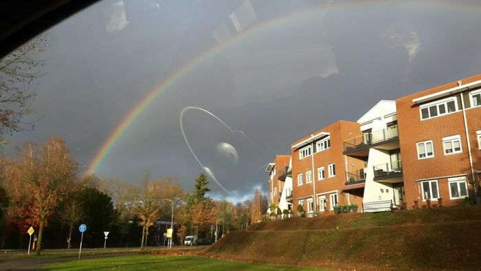 The Steering Wheel Reflection Looks Like A Planet In The Sky