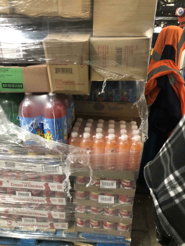 Some Of My Coworkers Will Just Take Stuff From The Middle Of A Pallet While Stocking