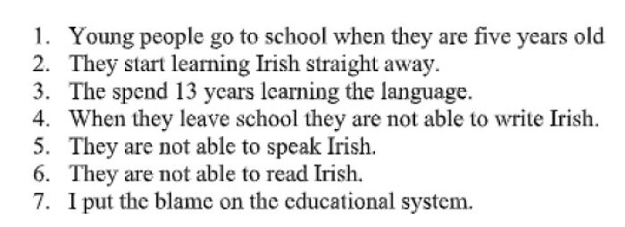 My Irish Teacher Just Throwing Straight Shade