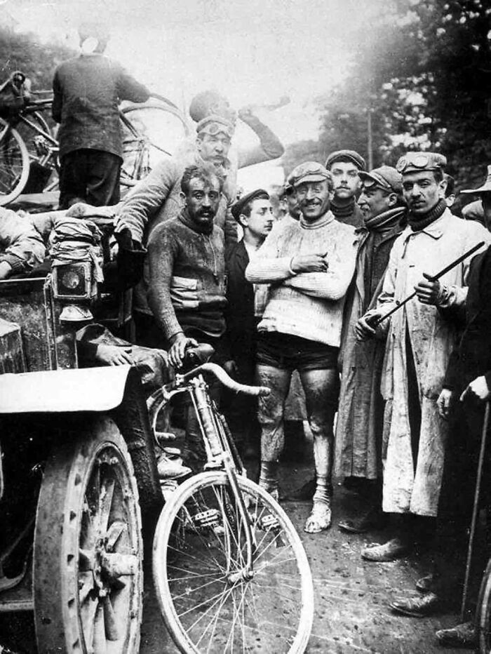 The Winning Scene At The Finish Of The First Tour De France, 1903