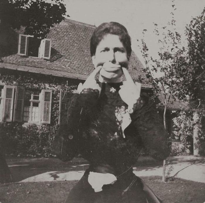 Retrato inusual de una dama victoriana