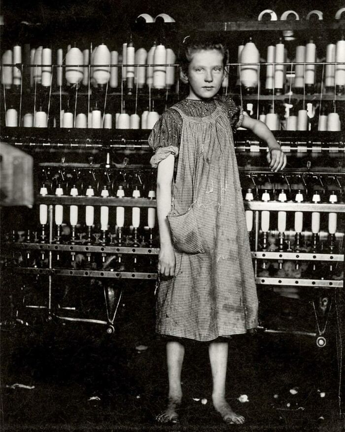 Addie Card, Spinner In North Pownal Cotton Mill, 1910