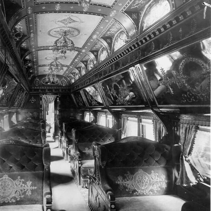 Viajar en tren en 1890