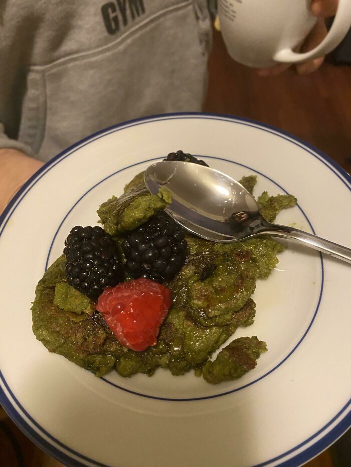 Woke Up To These Matcha Pancakes Made Special By My Boyfriend