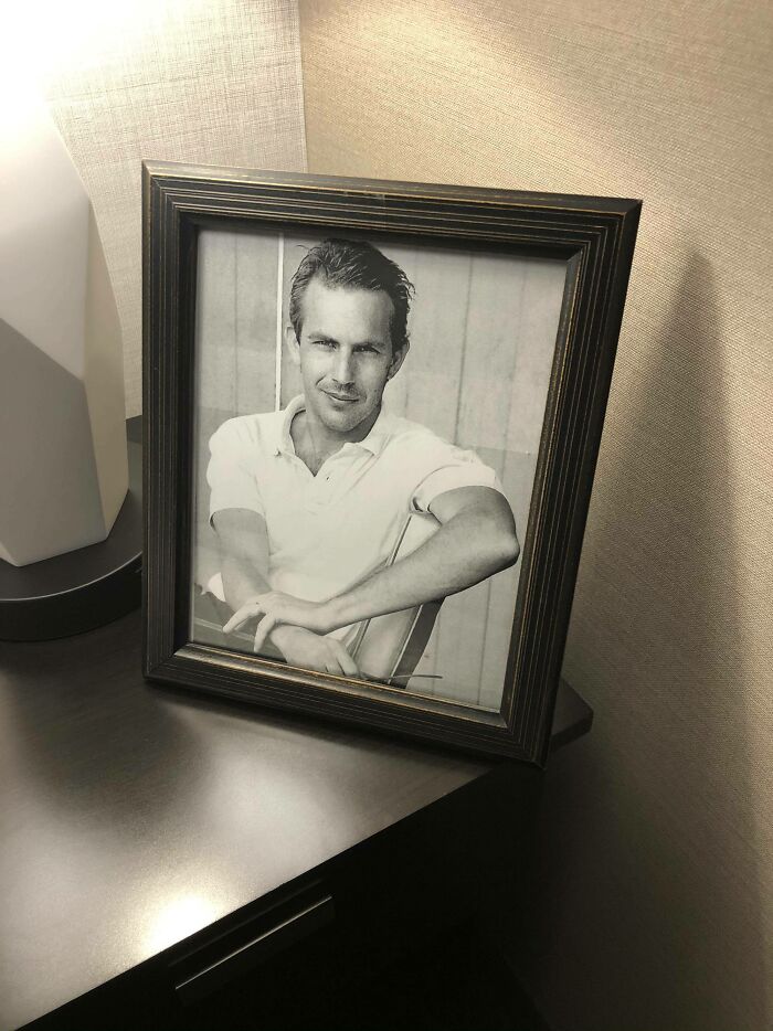 I Booked A Hotel Room A While Back And Requested A Picture Of Kevin Costner