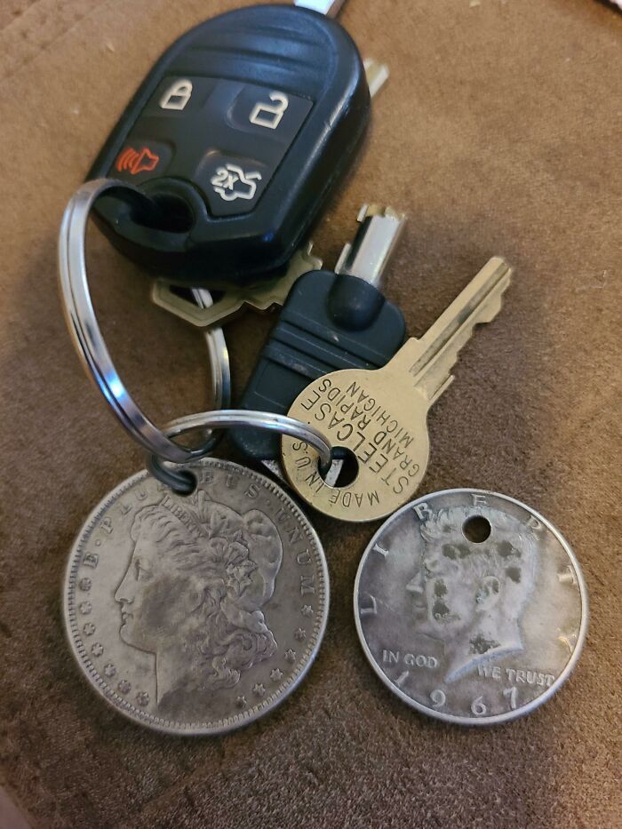 Mother In Law Noticed My Half Dollar On My Keys And Said She Had A Gift For Me. Talk About An Upgrade!