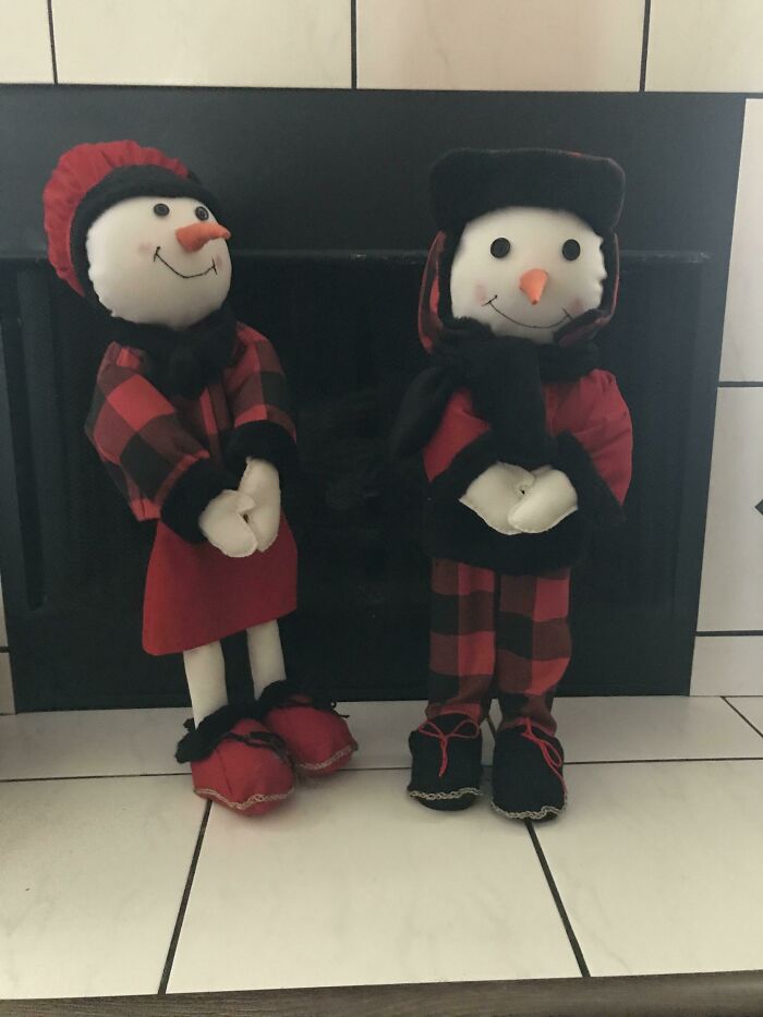 Snow Couple Made By My Mother-In-Law