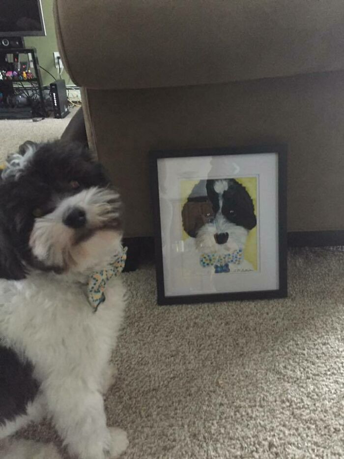 My Mother-In-Law Painted My Best Friend. I Think He Approves