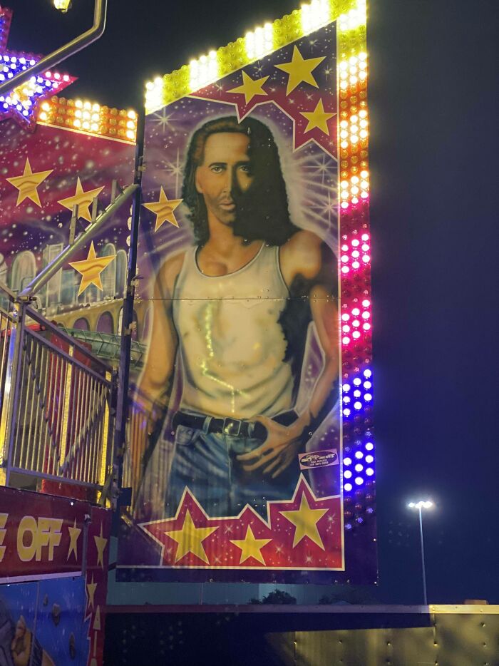 Veo tu parque de atracciones de Yoda y subo al Nicolas Cage de la Feria Estatal de Texas