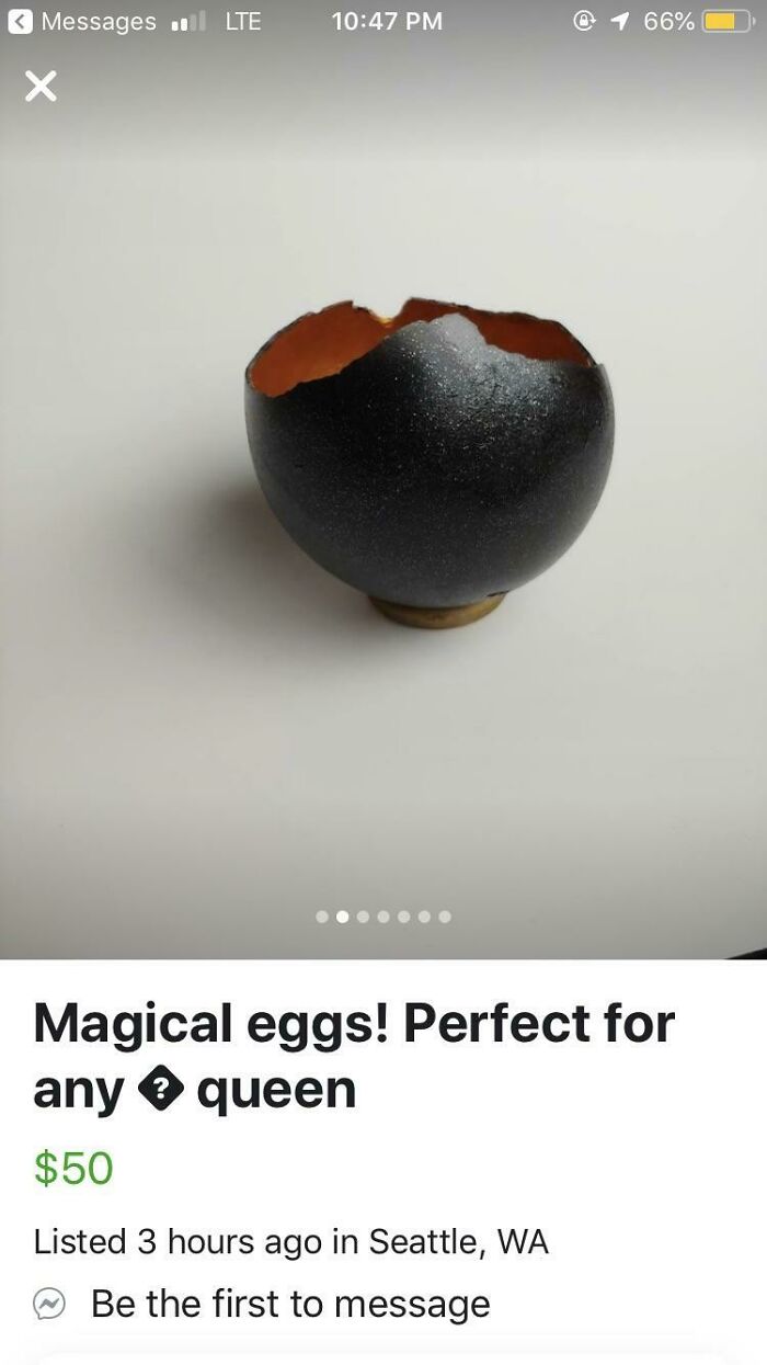 A Painted Eggshell... For $50???