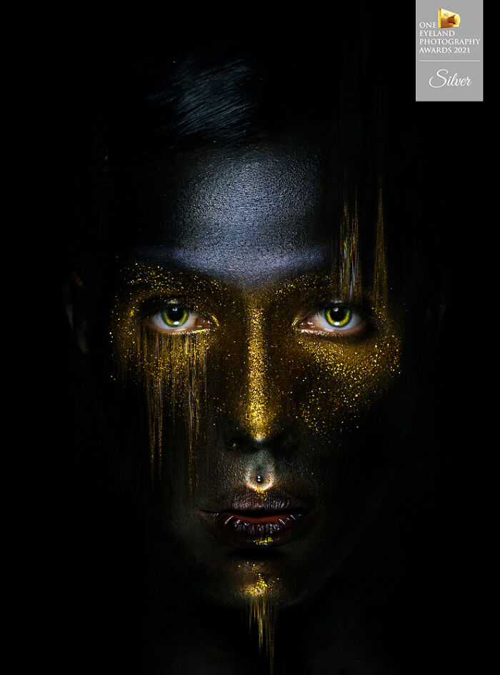 "Dark Gold" By Salem Mcbunny. Silver In Fine Art, Portrait