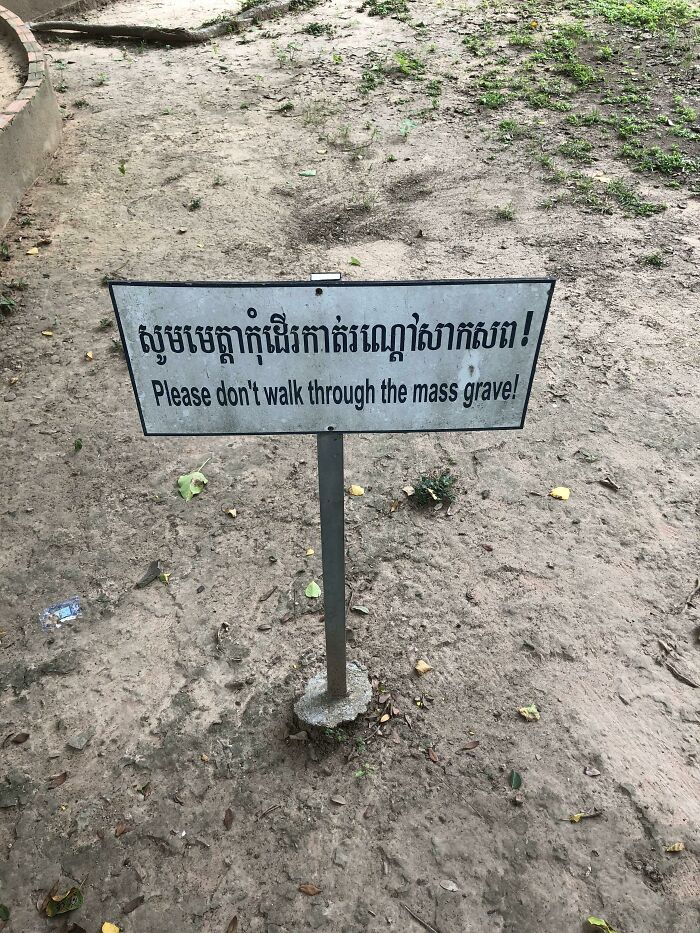Casual Sign I Took A Picture Of In Cambodia