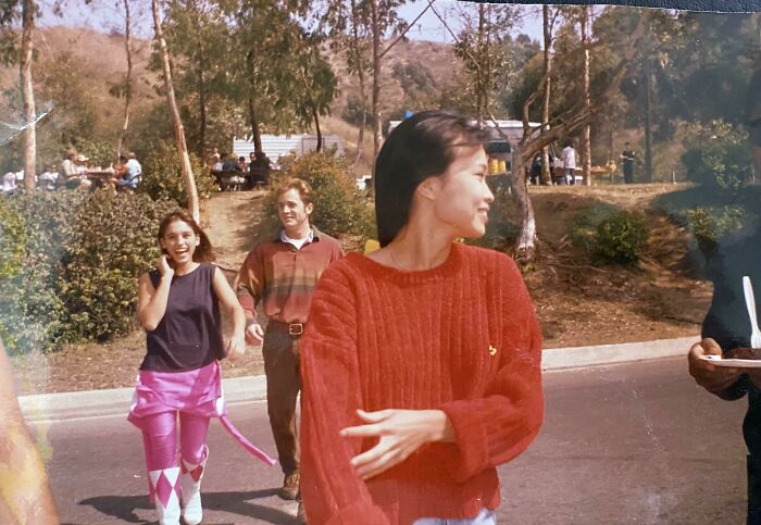 (1990’s) My Sister Was On A Field Trip To The Observatory And During Lunch At The Griffith Park They Ran Into The Power Rangers.
