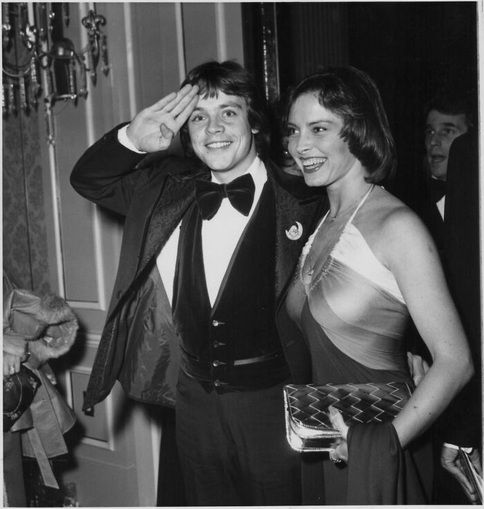 Mark Hamill y su esposa Marilou en 1978