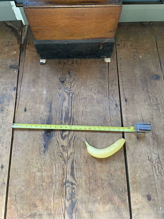 Floorboards In Our 1727 House. (Banana For Scale)