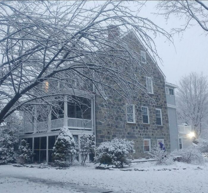 A Snowy Pic Of My 1819 Home