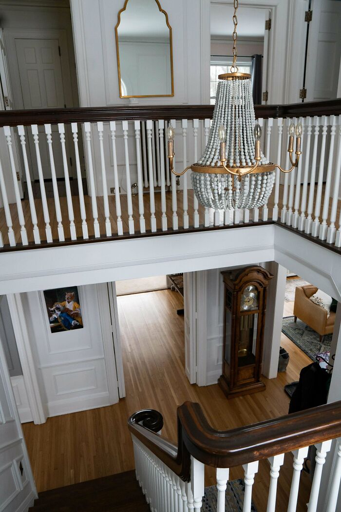 I Love The Entryway/Foyer Staircase In Our 1926 Colonial
