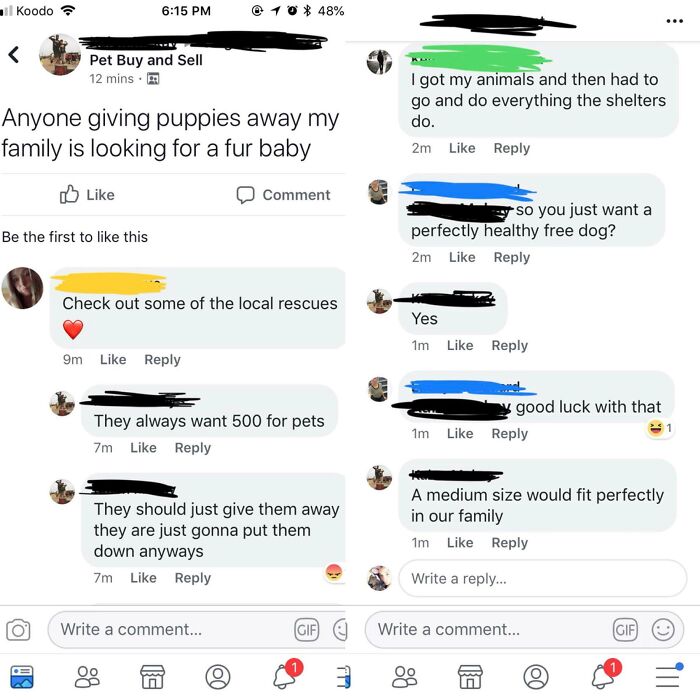 I Deserve A Free Dog Because The Shelters Are Just Going To Put Them Down Anyways