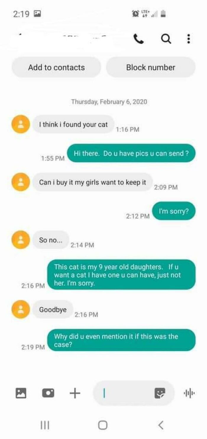 Not Mine But Dude Literally Refuses To Return A Missing Family's Cat. Cat Has Not Been Returned And There Is A Facebook Post Leaking His Number Asking For The Public To Help