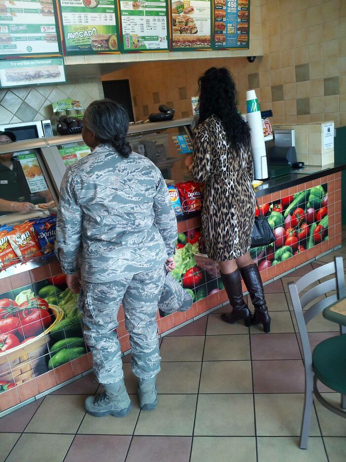 Two Types Of Women In Camouflage