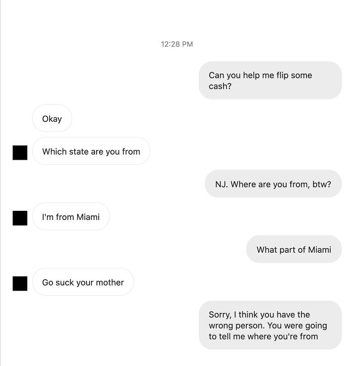 Scammer Gets Defensive About His Location