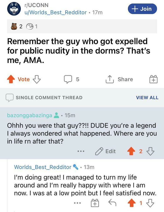 Public Nudist Turns His Life Around 