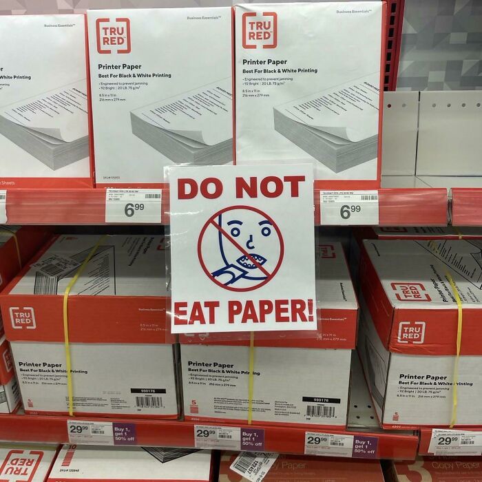 Sign Posted At Staples Office Supply Store