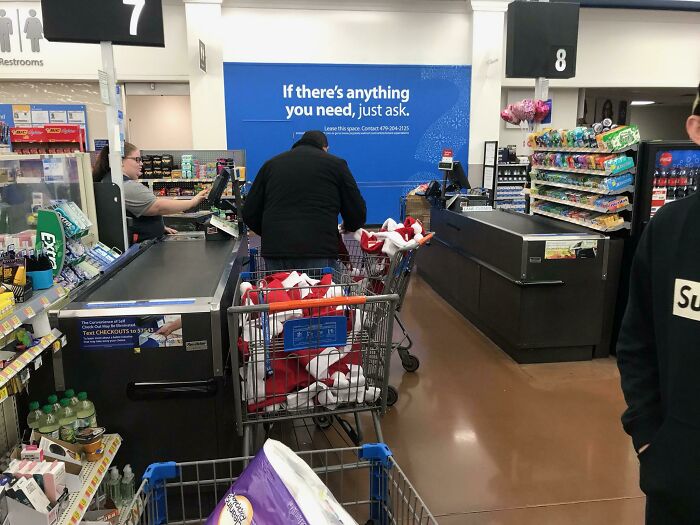Saw This Guy At Wal-Mart Buying All Of Their Remaining Santa Hats, When I Asked What He Was Buying Them For He Said "I Do This Every Year After Christmas And Donate Them To Children's Hospitals For Next Year"
