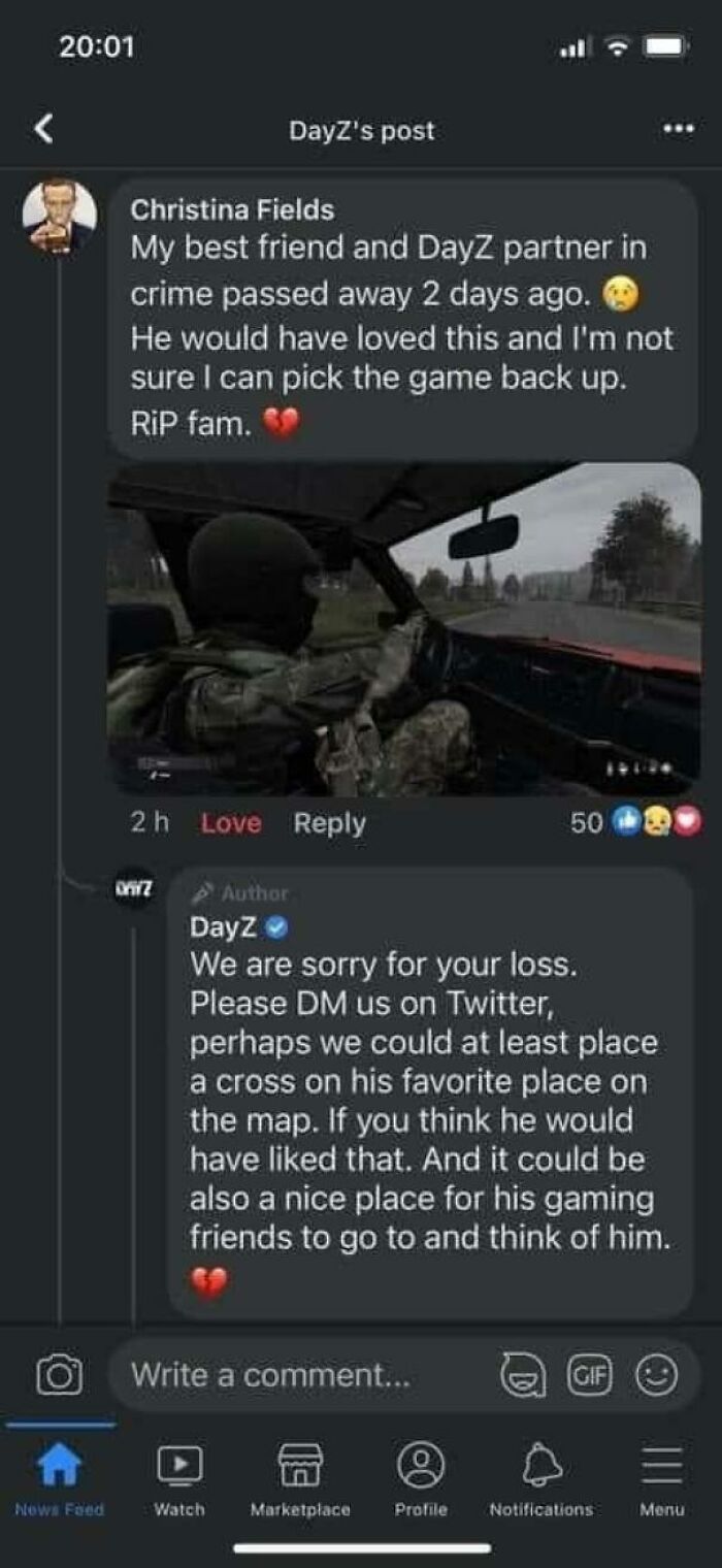 Dayz Devs Being Bros For A Grieving Player