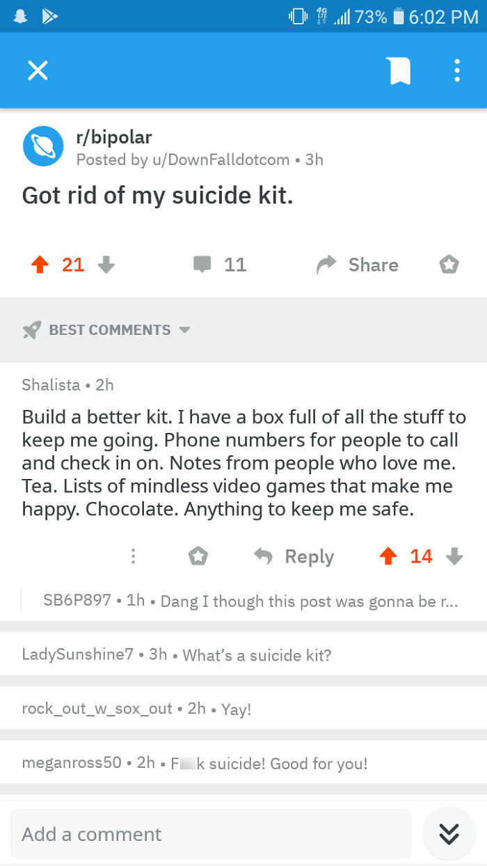 So Glad That People Like This Exist To Help Those Considering Suicide.