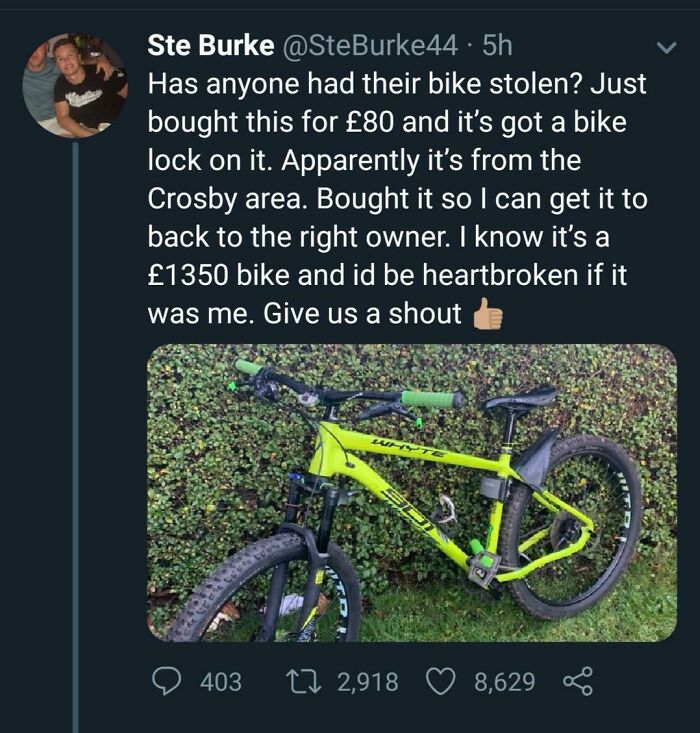 Biker Bro Move Right There. Oh They Found The Owner.