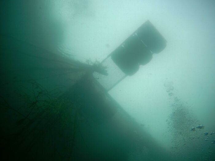 This Picture I Took From Below The Diving Pier In A Lake Looks Very Eerie