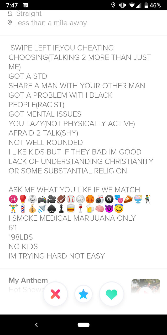 Um....wow. This Winner Showed Up On My Tinder This Evening...
