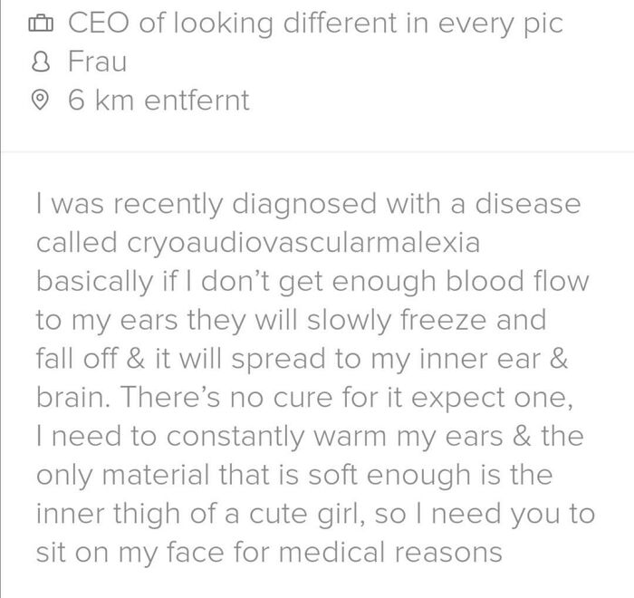 Just Went On Tinder And Saw This Bio... Well I Am No Cute Girl But Holy, That's A Very Nice Idea Xd