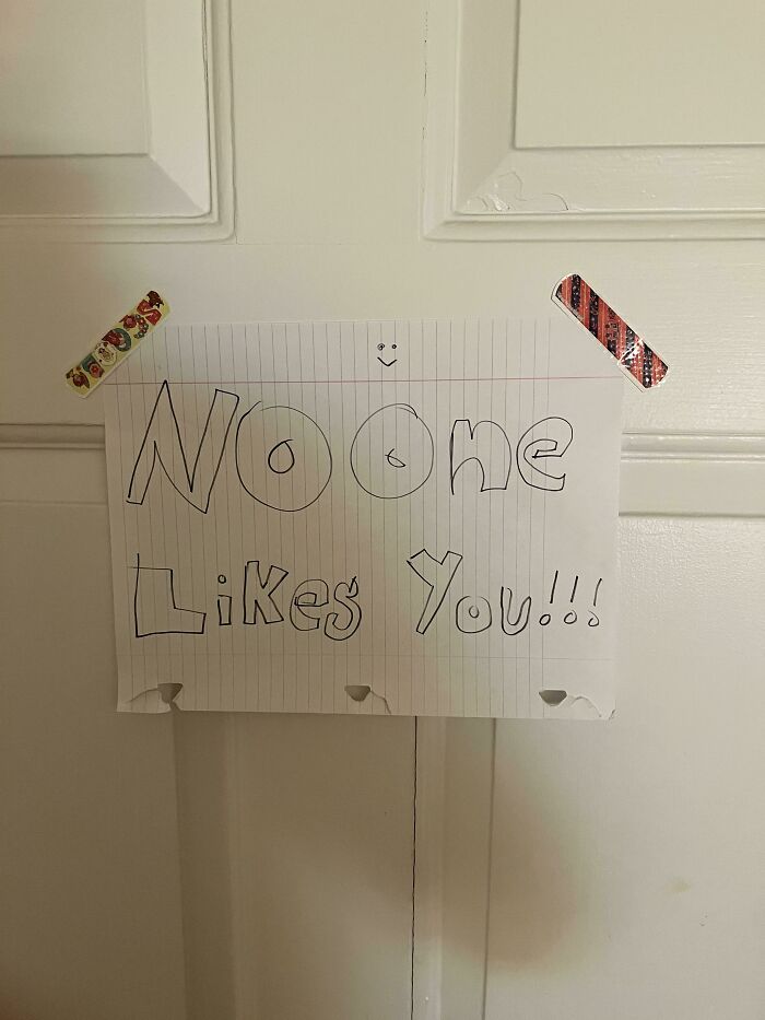 My 14-Year-Old Step Daughter Put This Outside My Bedroom. She “Hates” Me
