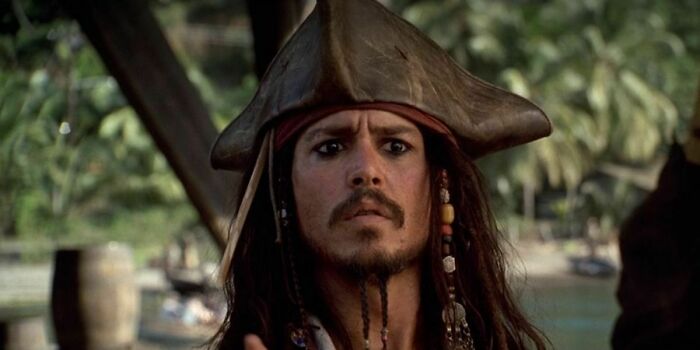 In POTC: The Curse Of The Black Pearl (2003), Most Of Jack Sparrow’s Hats Are Made Of Rubber