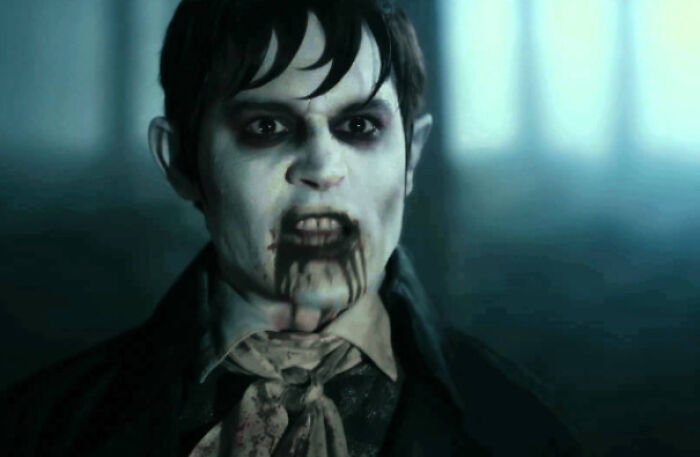 The 2012 Film Dark Shadows Digitally Removed Every Instance Of A Reflection Or Blinking For Johnny Depps Portrayal Of A Vampire