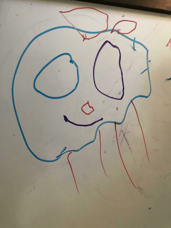 My Almost 3-Year-Old Told Me She Was Drawing A Pig. Then Said, That Kinda Looks Like You
