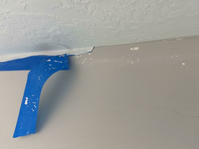 Painters' Tape That Rips And Takes Paint Off. Lovely