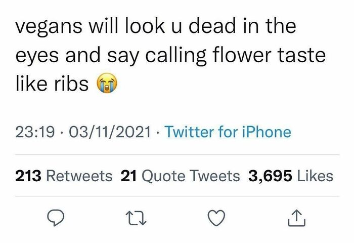 Calling Flower Taste Like Ribs