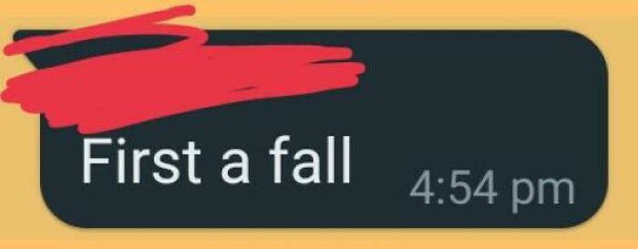 My Man Said First A Fall 