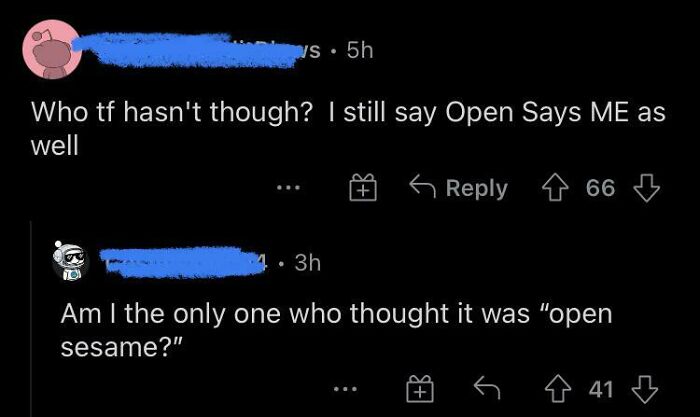 Open Says Me