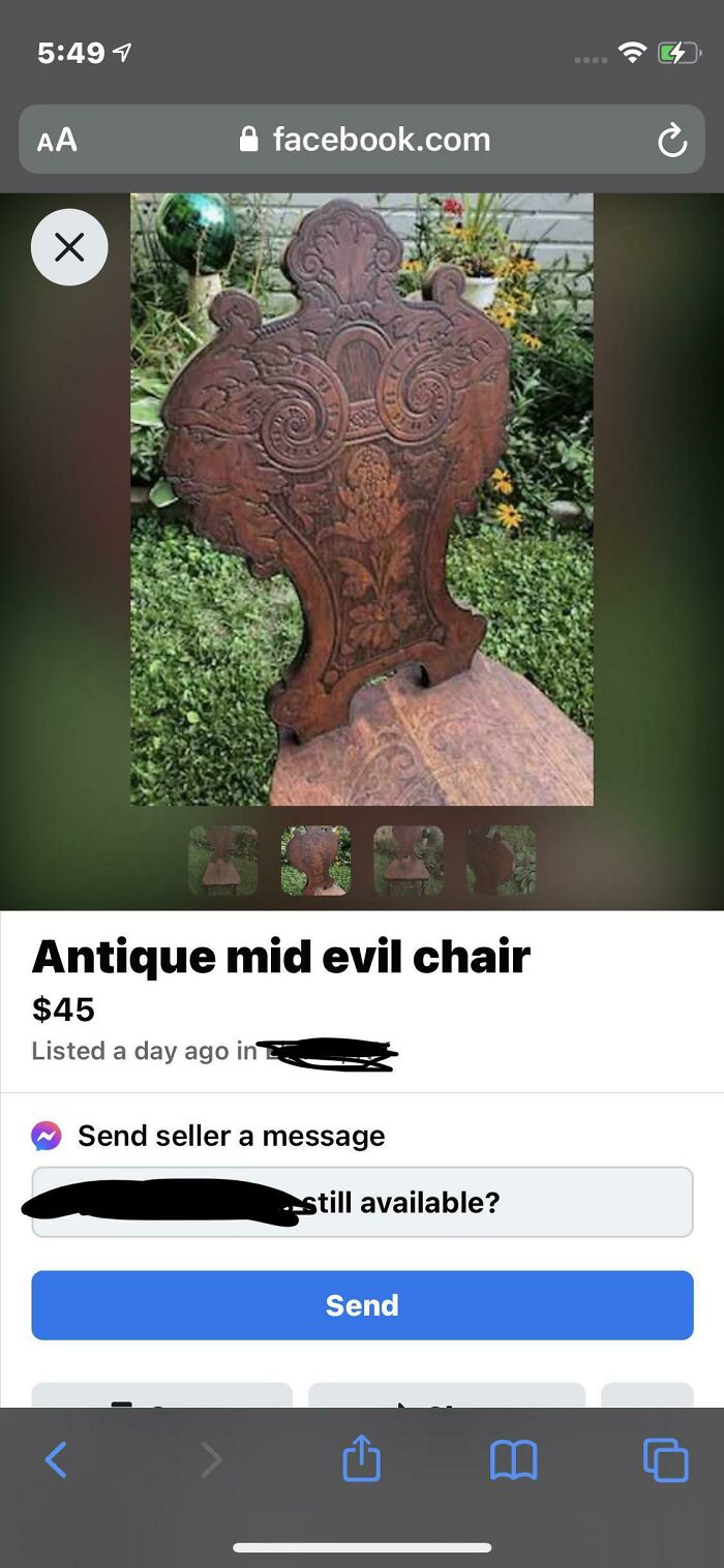 Very Nice Mid Evil Chair
