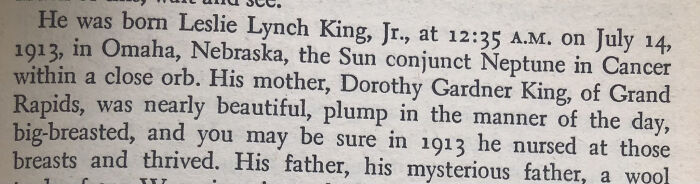 Gerald Ford's Biography Helpfully Describing His Mother