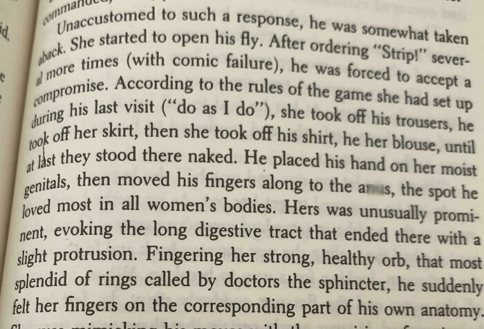 The Grossest Description Of A Butthole Ever - The Unbearable Lightness Of Being By Milan Kundera
