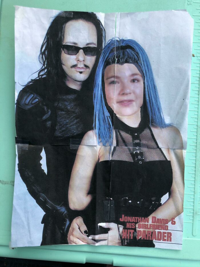 I Was Obsessed With Korn As A Teen. This Was A DIY Photoshop I Did Of My Face Onto His Girlfriend’s Body