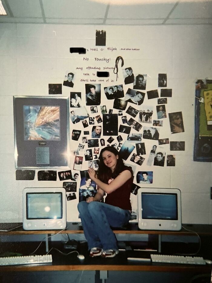 In Honor Of His 40th Birthday, Here I Am With My Elijah Wood Wall, Circa 2004