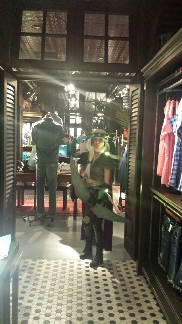 15 Year Old Me In Hollister Wearing Full Light Up World Of Warcraft Cosplay