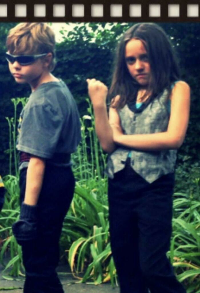 One Of My Best Friends And I In Early 2012. We Were 8, And Had Our Own Band