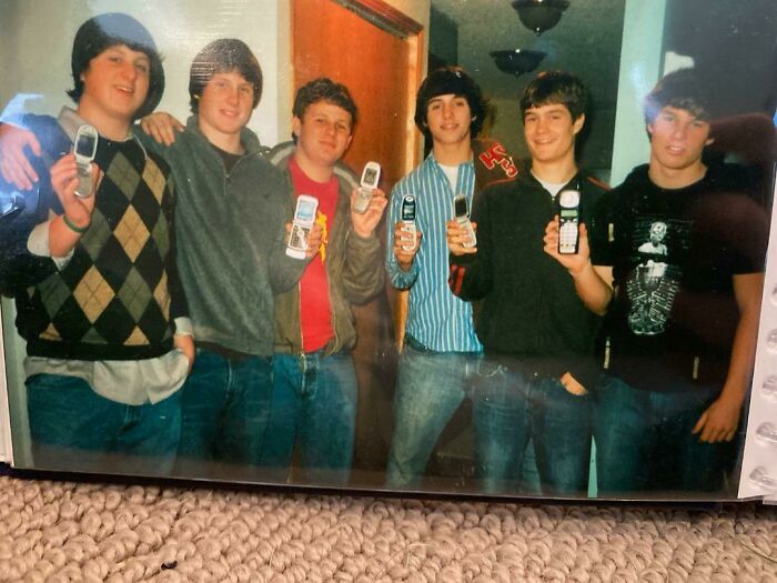 16 Years Old 2005. We Were So Cool With Our First Cell Phones